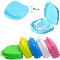 5/10pcs Dental Retainer Storage Box Orthodontic Mouth Guard Container Plastic Oral Hygiene Supplies Tray Denture Appliance Case