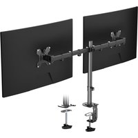 Uchwyt na monitor do ekranów 13-30 cali, VESA 75x75/100x100mm, dwuramienny stojak biurkowy z regulacją ±90 stopni ° Przechylenie 180 stopni ° Obrotowy 360 stopni ° Obrotowy, wytrzymały stalowy