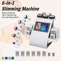 6-in-1 Professional RF Cavitation Skin Tightening Machine Non-Surgical Body Shaping Fat Reduction Cellulite Treatment Muscle Car