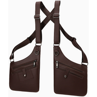 Double Armpit Shoulder Bag for Men for Hiking Camping Underarm Anti-Theft bags, Hidden Shoulder Holster, Phone Wallet Pocket sac