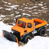 NEW MOC Technical Unimog U1400 Snowplow Cars Model 1266PCS Truck Bricks Toys MOD 42126 F-150 DIY Toys Assemble Christmas Gifts