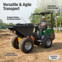 Hocheffizienter Kleiner Radkipper für Landwirtschaft, Obstgarten-Transport, Gartenweg-Bau und Bauschutt-Entfernung