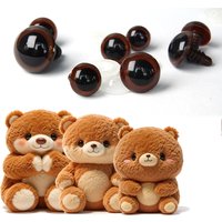 20/50pcs of safety eyes suitable for Amigurumi with washers 8-20mm brown plastic safety eyes crochet enthusiasts safety eyes