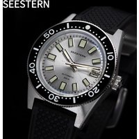SEESTERN 62MAS Men's Diving Watch Automatic Mechanical Wristwatch with Japan NH35 Movement Sapphire Crystal Luminous Bezel