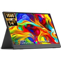 14-inch 1920*1080 Portable Monitor 400cd / m² 60HZ 16: 9 For Laptop XBox PS4 / 5 Switch Cell Phone Computer Extension Office