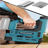 2 in1 Electric Nail Gun Depth Adjustment Nailer Stapler F15-F50 Furniture Staple Gun For Makita 18V Battery