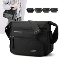 Multifunctional Crossbody Bags for Men, Nylon Waterproof Shoulder Bag, Luxury Design, 2025