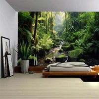 Natural forest tapestry Bohemian printed wallpaper hippie home art decoration living room bedroom dormitory wall decoration