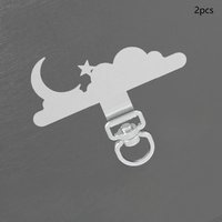 2Pcs Phone Lanyard Starry Sky and Moon Anti-Lost Phone Tether Tabs Metal Cute Mobile Phone Lanyard Tether Tabs Patch Clips Ins