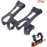 AliExpress 1 Pair Pedal Clips Bicycle Bike Strapless Toe Black Ultra-light Half With Screws Cycling Accessories