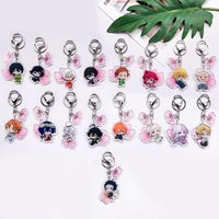 1/17Pcs Anime Characters Bungo Stray Dogs Cute Acrylic Keychain Accessories Bag Charm Backpack Pendant Keyring Gifts For Friends