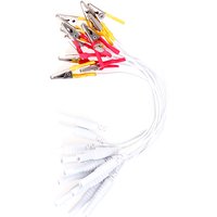 12Pcs/Set Alligator Clip Cable Electronic Acupuncture Treatment Instrument Random Color