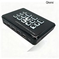 HDMI Video-Mischer und -Umschalter mit 2 Kanälen und 2 Anschlüssen für Live-Streaming und Broadcast, PIP MIC Line-In und Line-Out