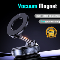 360 Degree Rotation Foldable Universal Mobile Phone Stands Magnetic Vacuum Suction Phones Holder Multi Angle Adjustable Holder