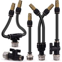 20/30/50cm 360° Free-bend Mist Sprinkler w/ 1/2" Thread Adapter Adjustable Brass Nozzle for Garden Irrigation Watering Cooling