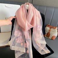 New Solid Silk wool scarf for Women Shawls Scarves Summer Lady Hijab Winter Fashion Warm Long Bandana Foulard Pashmina Poncho