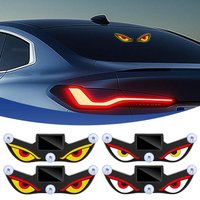 Solar Demon's Eye Car Dynamic Eyes LED Light Car Decoration Rear Windshield Atmosphere Lights Car Accessories