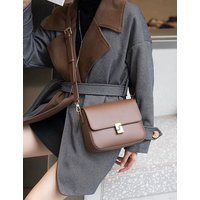 New style tofu bag, high-quality and stylish genuine leather women's bag, shoulder bag, crossbody bag, small square bag.