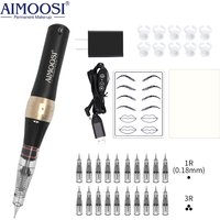 AIMOOSI M7 Tattoo Machine Set Microblading Eyebrow PMU Gun Pen Needle Permanent Makeup Machine Professional Supplies Beginner