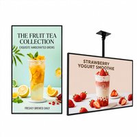 A1/A2/A3/A4 LED Menu Light Box Custom Ultra Thin LED TV Lightbox Menu Board Advertising Lightbox for Bubble Tea Shop Restaurants