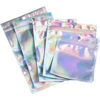 10-50Pcs/Lot Self-Sealing Laser Small Plastic Bags For Ornament Pouch Clear Display Window Ornament Packaging Gifts Storage Bag