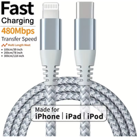 LAIHONEN MFI certified for iPhone 14 13 12 11 Type c To Lightning Fast charging cable for iPad Charging data transmission cable