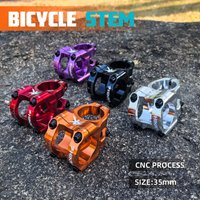 AliExpress NONE New Mountain Bike Power Stem 35mm Length 0 Degrees Road Bike Stem 31.8mm for 31.8mm Bicycle Handlebar Mtb Stem