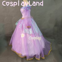 Princess Dress Cosplay Costume Halloween Christmas Fancy Dress Suit Purple Women Outfit Custom Made Ball Gown Party Dress