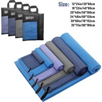Mutao Microfiber Towel With Mesh Bag, Quick Drying Absorbent Towels For Camping, Gym Yoga, Backpacking, Hiking