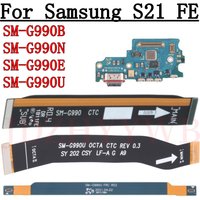 USB Charge Port Jack Dock Connector Charging Board Signal LCD Main Motherboard Flex Cable For Samsung S21 FE S21FE 5G G990