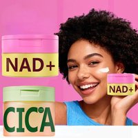 Korean Centella Asiatica 100pcs Soaked Polishing Cotton Pads & NAD+ Anti-Aging Cream, Skin Rejuvenation, Enhance Skin Elasticity