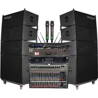 Factory Price Custom Dual 8 Inch Bass Subwoofer Outdoor Concert Sound System For Stage Performance Passive Line Array Speakers