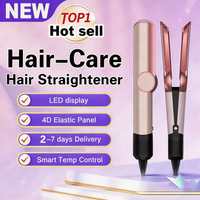 Tinsol 2026 Sèche-cheveux et lisseur 2-en-1 à ions négatifs, outil de coiffage longue durée, lisseur pour cheveux humides et secs