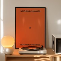 Nothing Changes If Nothing Changes Wall Art Print Canvas Painting Poster Picture For Living Room,Bedroom Home Decor