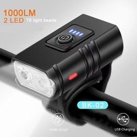 AliExpress ESMARTER USB Rechargeable T6 LED Bike Light 6 Modes Front MTB Bicycle Headlight Flashlight Cycling Lamp for Night Riding Safety