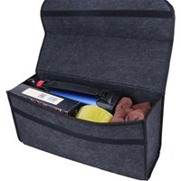 1PC Dark Gray Universal Foldable Car Storage Felt Box High-Quality Mat for Tools And Towels Organization