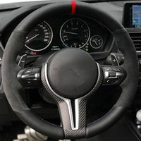 Car Steering Wheel Cover Anti-Slip Suede Leather For BMW M Sport 1 Series F20 M135i M140i M235i M240i X1 F21 F48 X2 F39 X3 F25