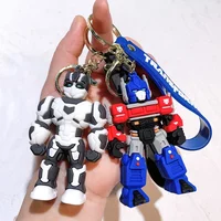 Classic Transformers Optimus Prime Bumblebee 3D Toy Car Keychain Pendant Accessories Night Market Wholesale