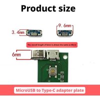 M85k MicroUSB To Type-C Adapter Board DIY PCB Repair Modification Accessories Support Charging And USB2.0 Data Transmission