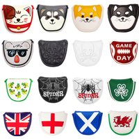 Magnetic Closure Customized Golf Mallet Putter Covers Headcover Synthetic Leather Multi Style Color
