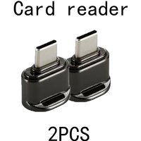 2pcs USB C Card Reader for iPhone/iPad - Read TF/SD Cards from Camera/Dashcam - OTG Adapter for Direct File Transfer