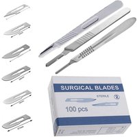 20-100pcs NO.20-NO.25 Sterile Medical Surgical Blades for Cutting Phone PCB Repair DIY Carving Animal Eyebrow Scalpel Knife