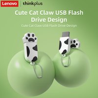 Lenovo Cute Dog Paw USB Flash Drive Set, High Speed Portable Memory Stick, Cartoon U Disk Gift for Daily Use Laptop PC