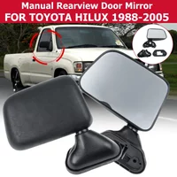 1 Pair Car Door Rearview Mirror Black Driving Security Fit for Toyota Hilux 1988-2005