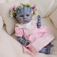 30CM Silicone Baby Doll Reborn Meadow Avatar Lifelike Newborn Reborn Baby Flexible 3D Skin with Visible Veins Same as Pictures