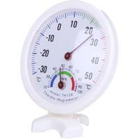 Mini Bell Shape Thermometer And Hygrometer Humidity Monitor -30~50°C Indoor Outdoor Garden Patio Terrace Analog Weather Gauge