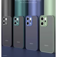 Case For Oppo Reno 14 Pro Translucent Matte Shockproof Hard PC Back Cover For Reno 14 13 12 11 Pro Camera Protection Soft Bumper