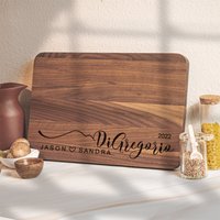 Personalized Cutting Board Engraved Wedding Gift Custom Charcuterie Board for Couple Anniversary Birthday Housewarming Gift