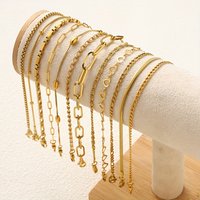 12PCS Women's Stainless Steel Bracelet Set, Elegant Jewelry Set for Women, Suitable for Daily Wear, Party Accessories and Gifts