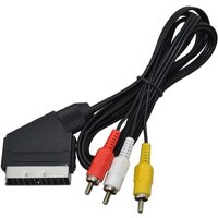 1.8m AV SCART Audio Video Cable TV Lead for NES FOR NES RGB SCART CABLE Plug Brand New RCA Video Cable for NES for FC